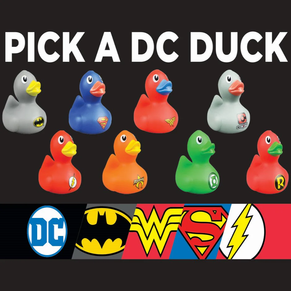 DC Comics™ 2" Rubber Ducks