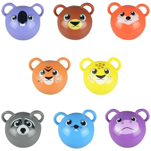 5" Animal Face Inflatable Balls