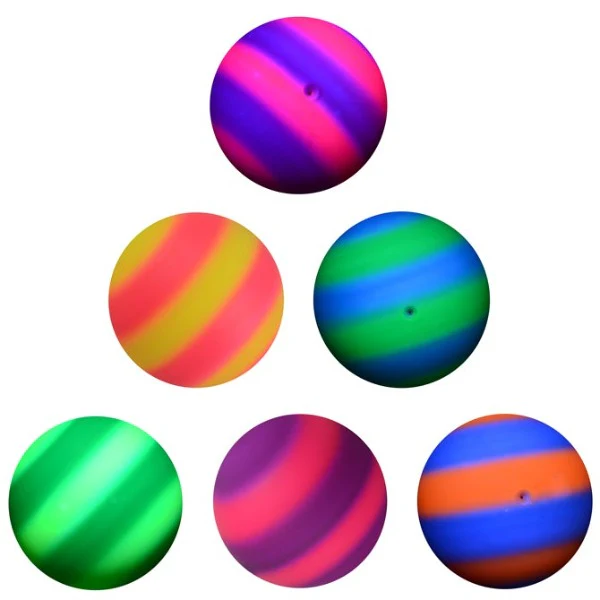 6" Vinyl Two-Color Rainbow Balls - Image 2