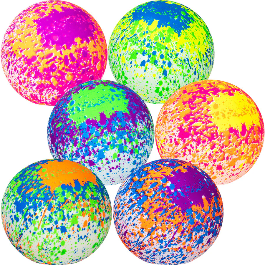6" Inflatable Neon Graffiti Balls