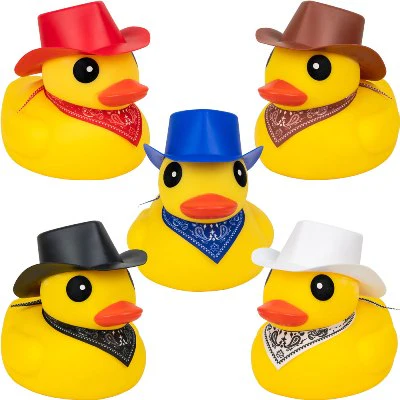 6in Ducks w/Cowboy Hats and Bandana (12 pcs)