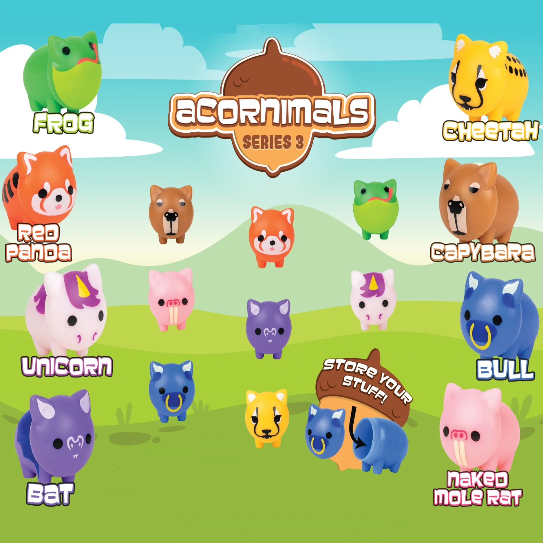 Acornimals Series #3 1" Capsules