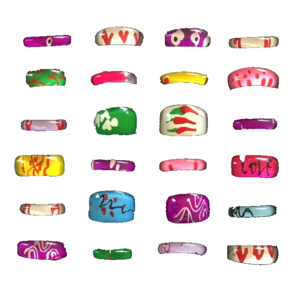 Acrylic Rings 1" Capsules - Image 2