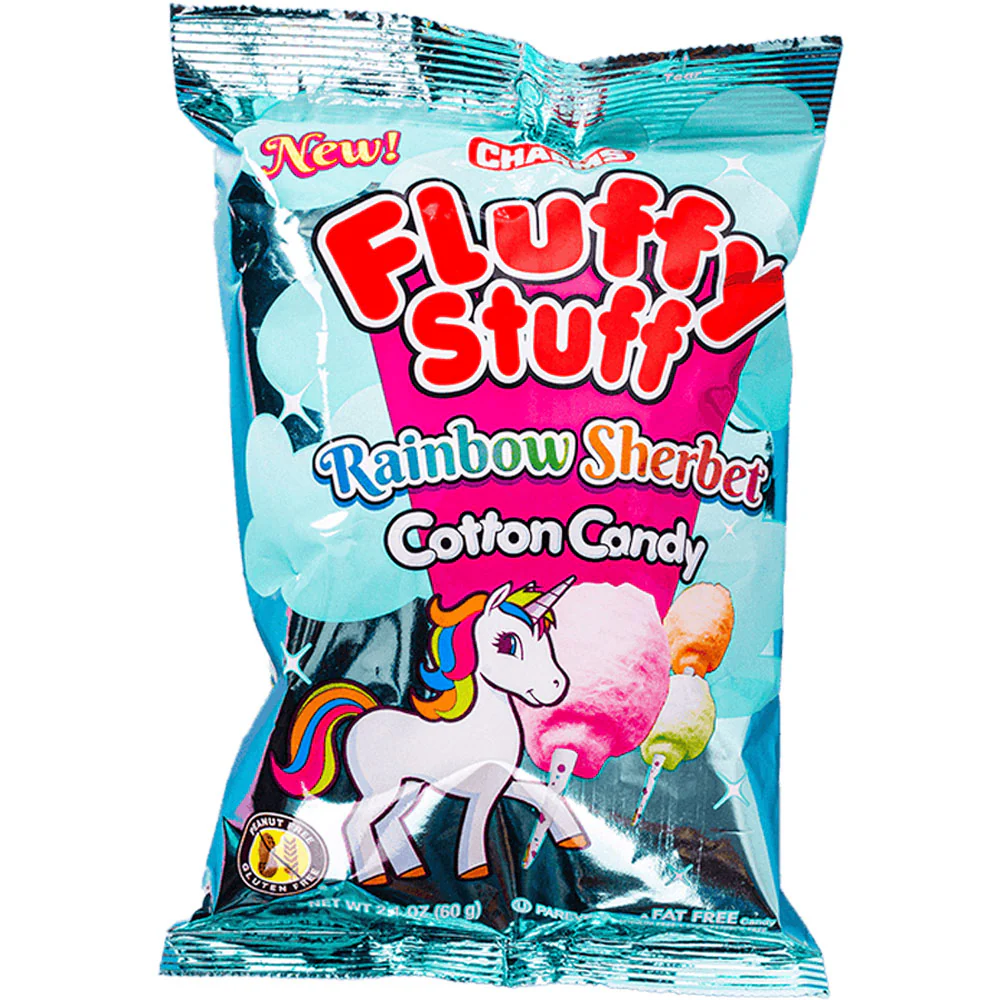 Charms® Fluffy Stuff Rainbow Sherbert Cotton Candy 24ct - Image 2