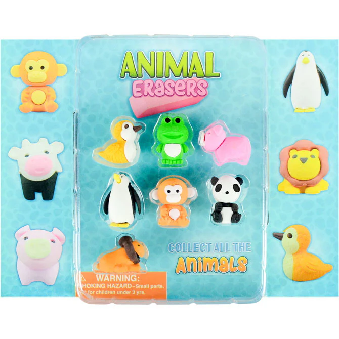 Animal Erasers 1.1" Capsules - Image 3