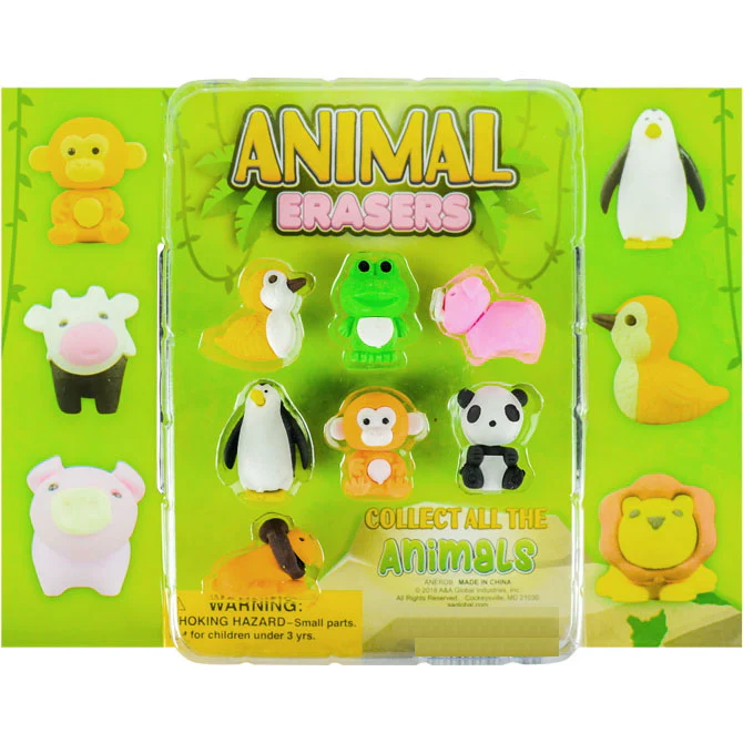 Animal Erasers 1.1" Capsules - Image 4