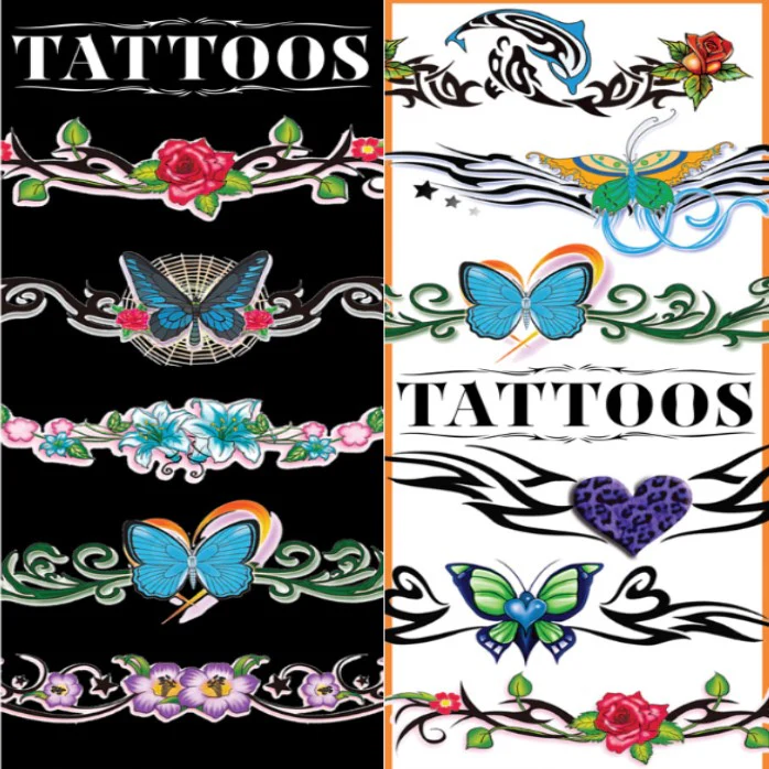 Arms and Ankles Temporary Tattoos