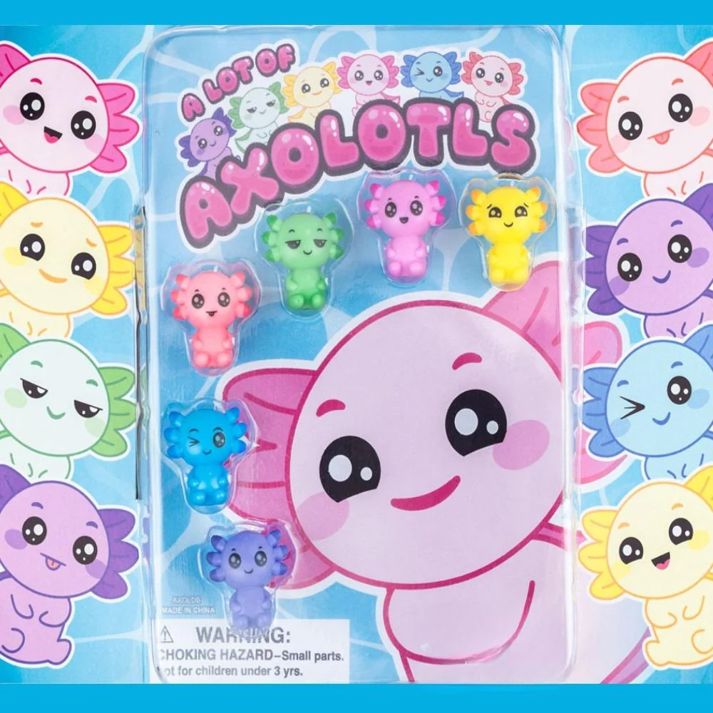 Axolotl Squishes in 2" Capsules