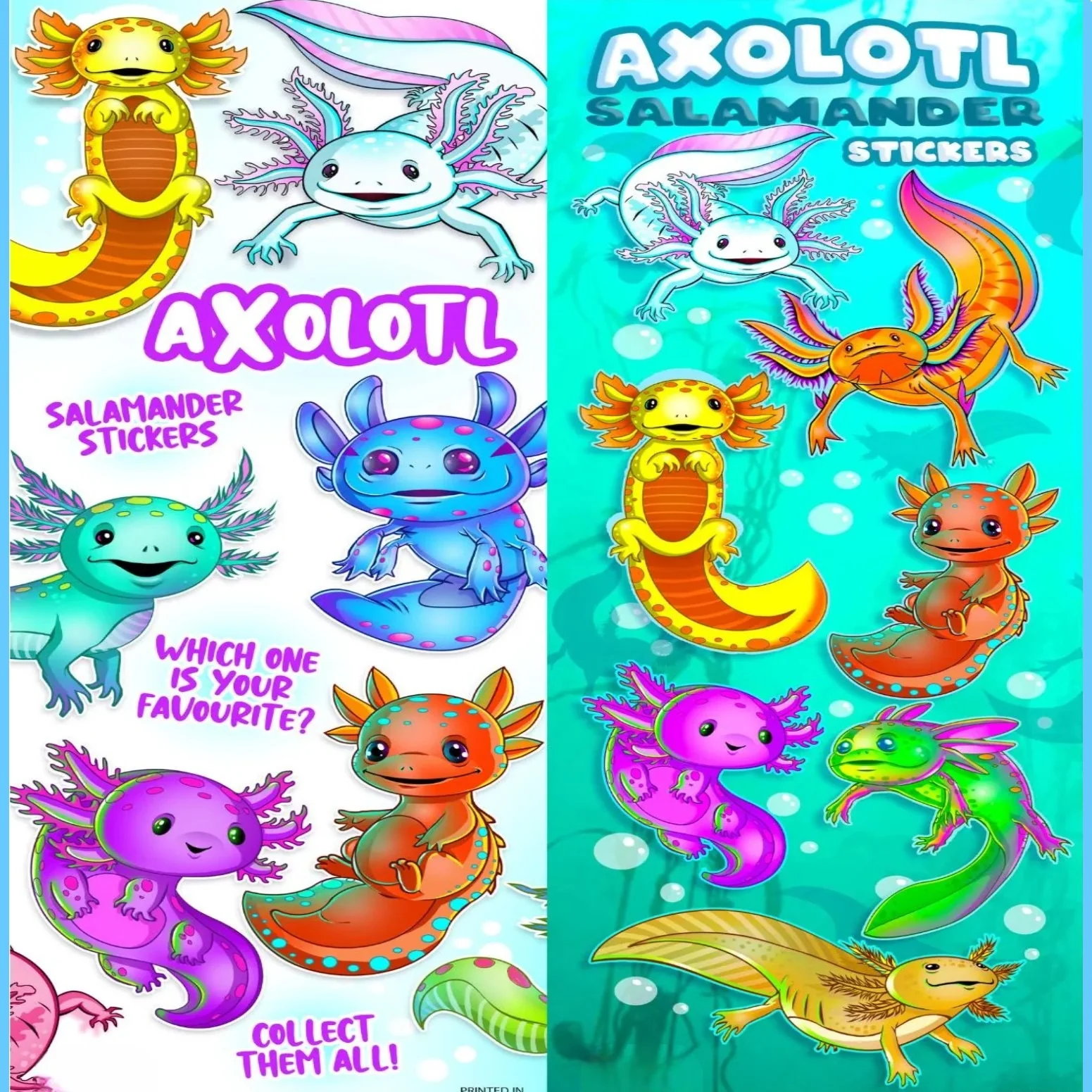 Axolotl Stickers