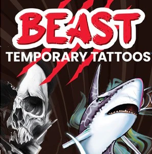 Beast Temporary Tattoos