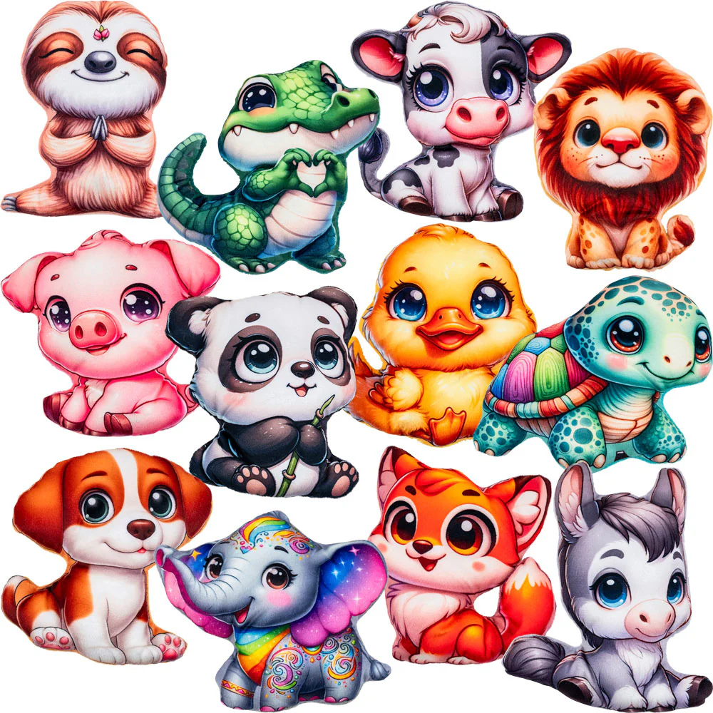 Big Eyed Animal 4in-5in Plush Asst