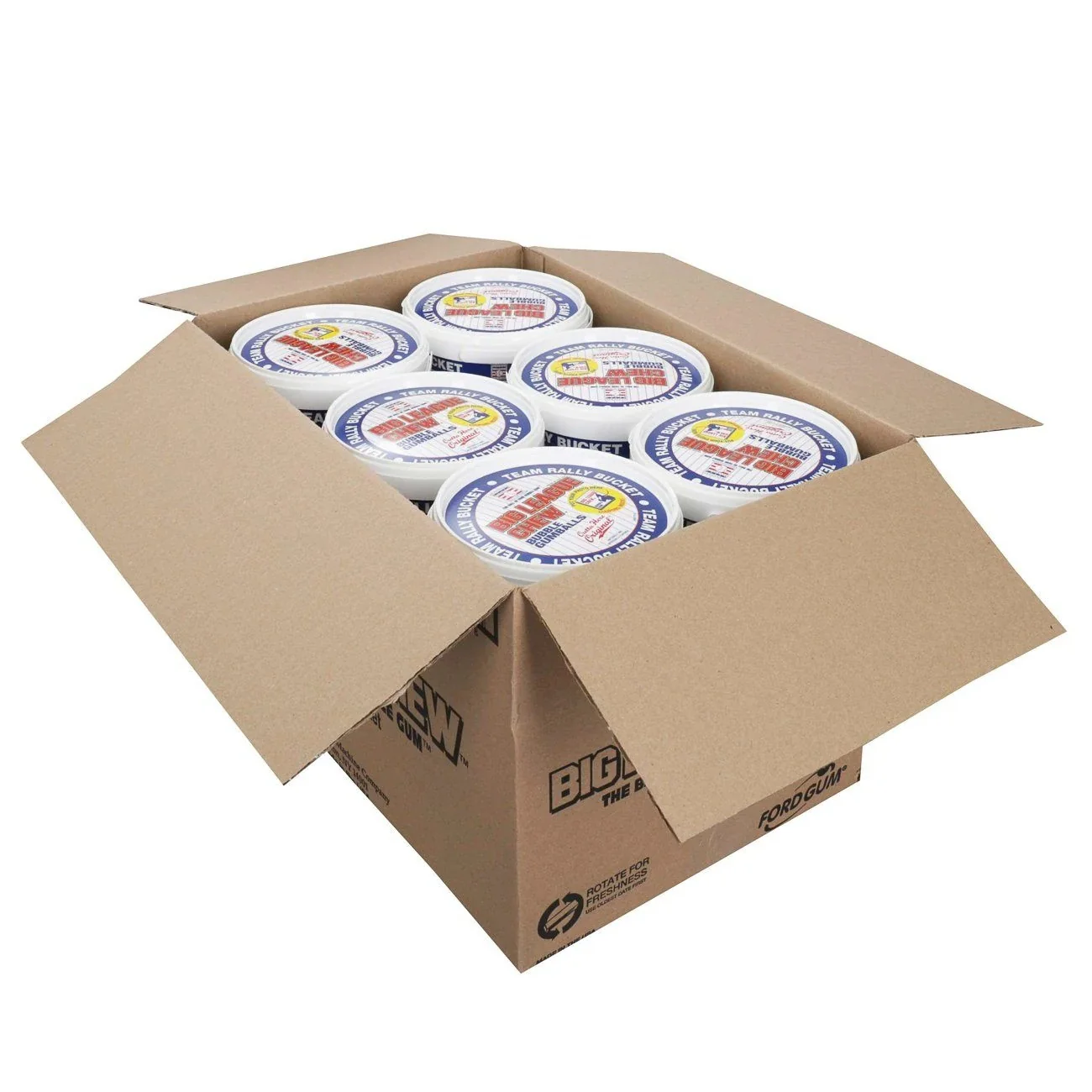 Big League Chew® Bucket Individually Wrapped Gumballs 80 ct/Tub 12/Case - Image 2