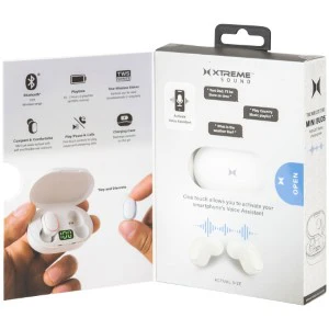 Bluetooth Mini Buds with LED Display Charging Case-White (1ct.) - Image 4