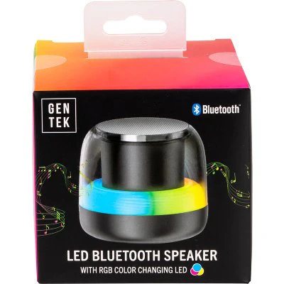 Bluetooth Speaker with RGB Color Changing LED (1ct.)