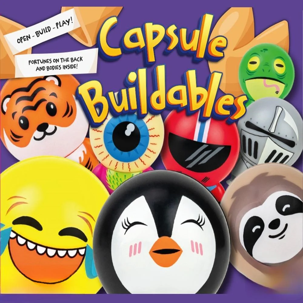 Buildables with Printed Fortunes series 2 in 2-inch Capsules