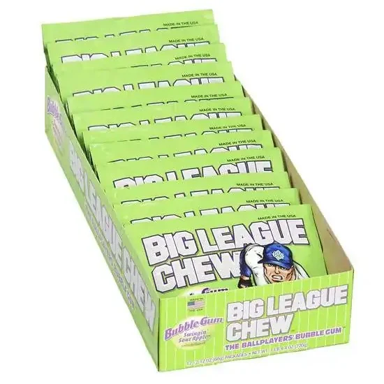 Big League Chew® Sour Apple  Bubble Gum 108 ct/Case - Image 3