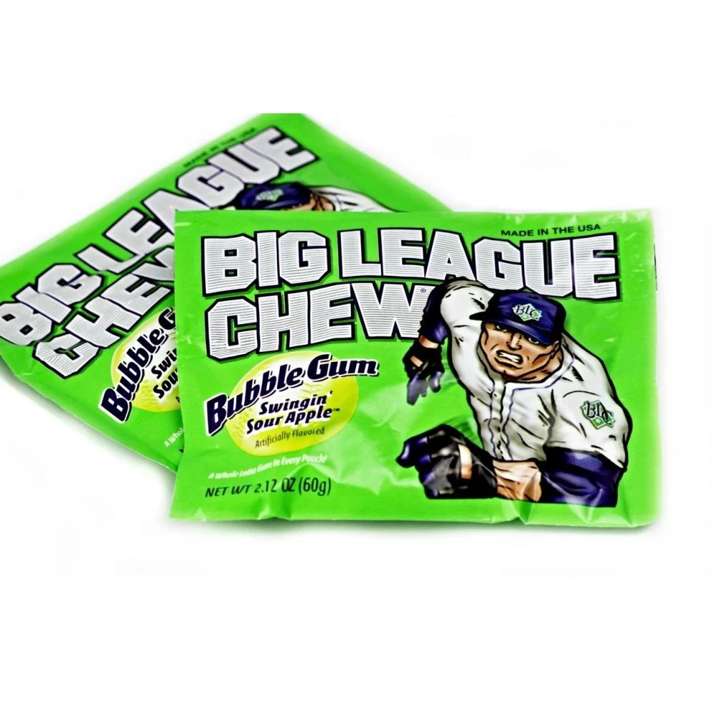 Big League Chew® Sour Apple  Bubble Gum 108 ct/Case - Image 5