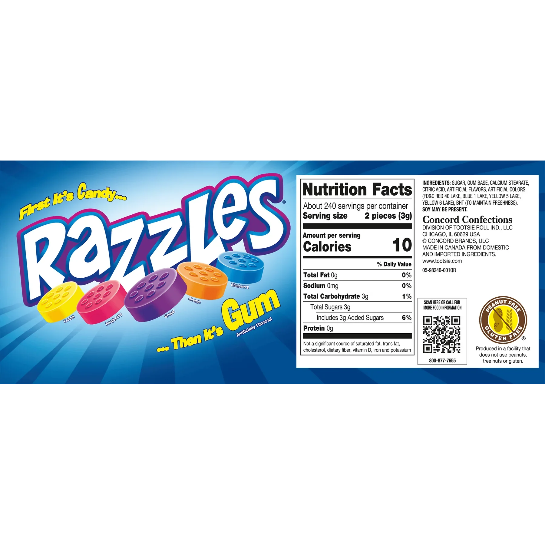 Razzles® 2-Piece Fun Size Packs (23.73 LB/3,000 Count) - Image 4