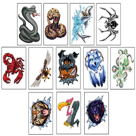 Bulk Untamed Tats by Lethal Threat Vending Tattoos 2400 ct
