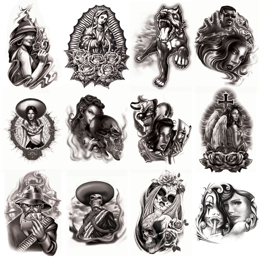 Chicano Temporary Tattoos - Image 2
