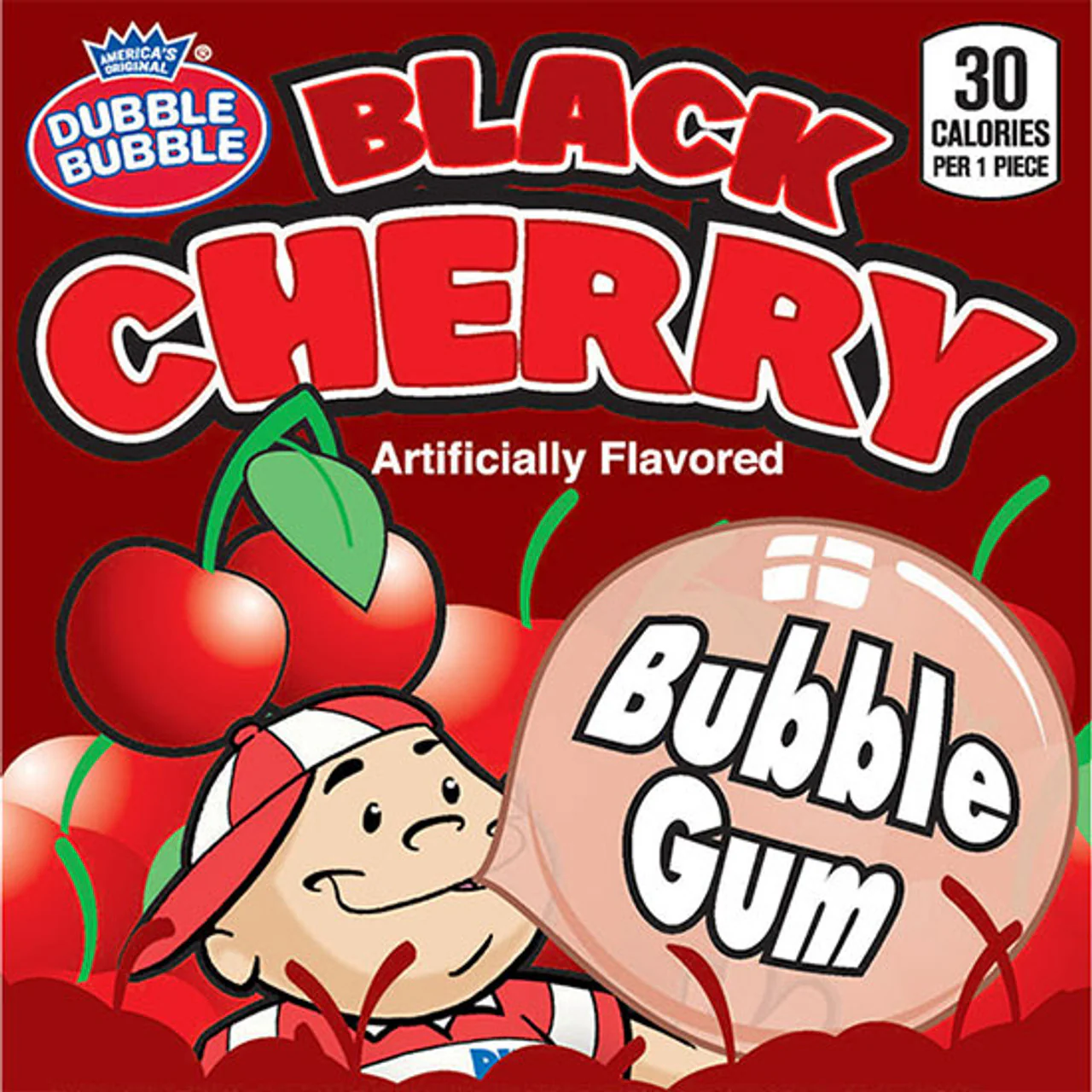 Dubble Bubble Black Cherry Gumballs (1"/850 count) - Image 3