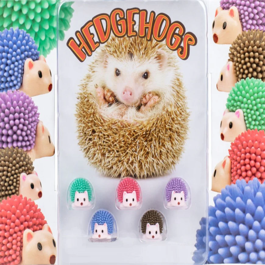 Hedgehog Figures in 2" Toy Capsules
