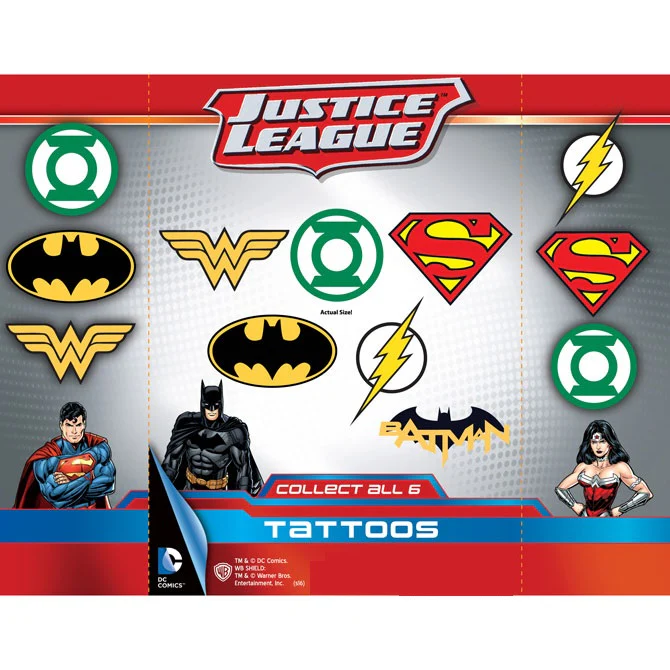 DC Comics Logo Tattoos 2" Capsules - Image 3
