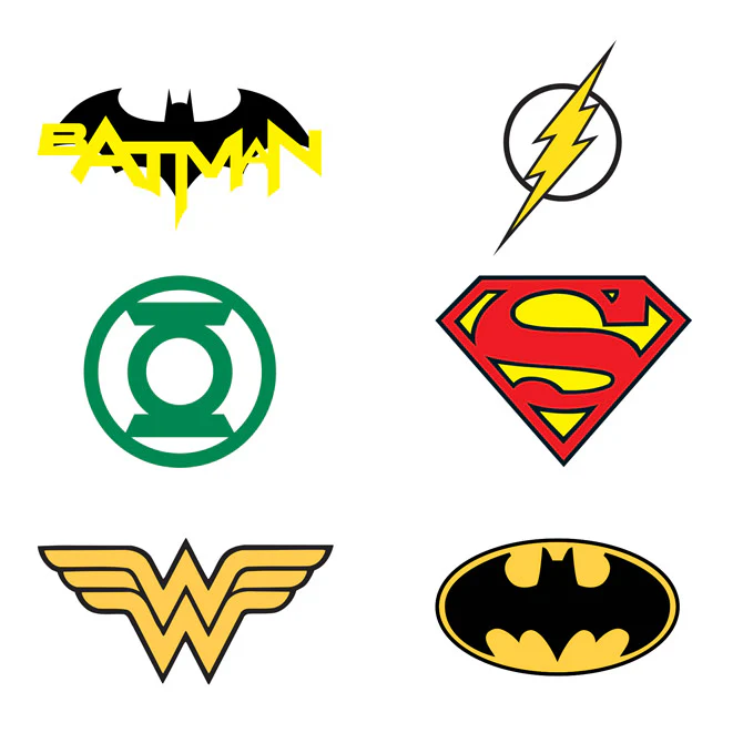 DC Comics Logo Tattoos 1" Capsules - Image 2