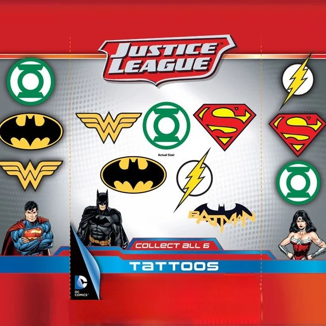 DC Comics Logo Tattoos 1" Capsules - Image 3