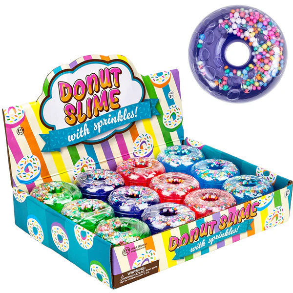 Donut Slime with Sprinkles Ast (24pcs)
