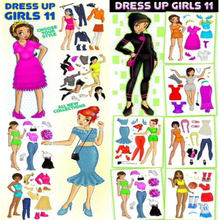 Dress-Up Girls Series #11 Stickers