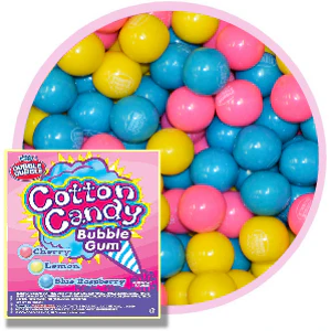 Dubble Bubble Cotton Candy Gumballs (1"/850 count)