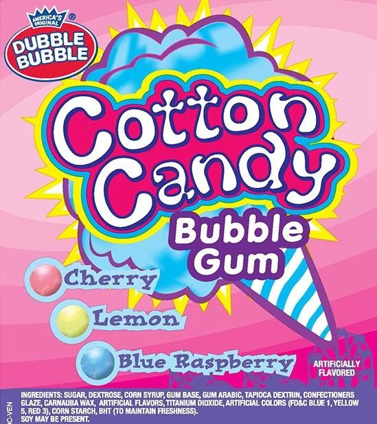 Dubble Bubble Cotton Candy Gumballs (1"/850 count) - Image 3