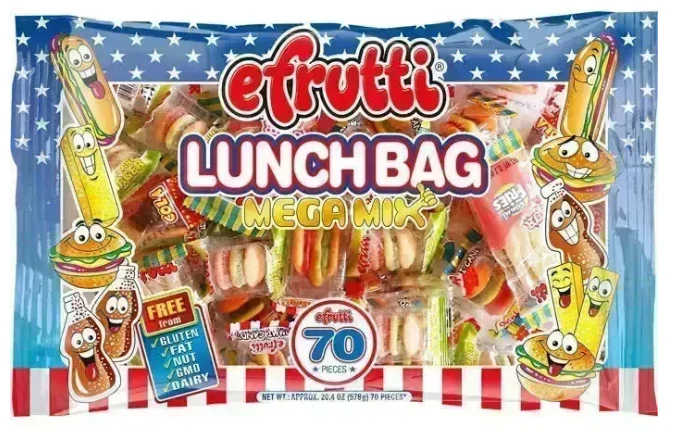 Efrutti Lunch Bag Mega Mix Bulk Case (7.65 LB)