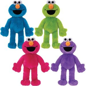 Elmo and Cookie Monster Colors 7in-9in Plush (1ct.) - Image 3