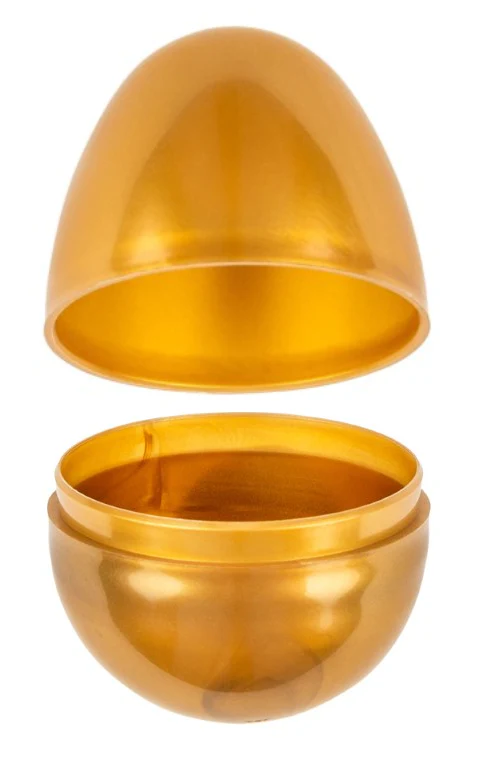 Empty Plastic Gold Eggs Only 2000 Pc Per Case
