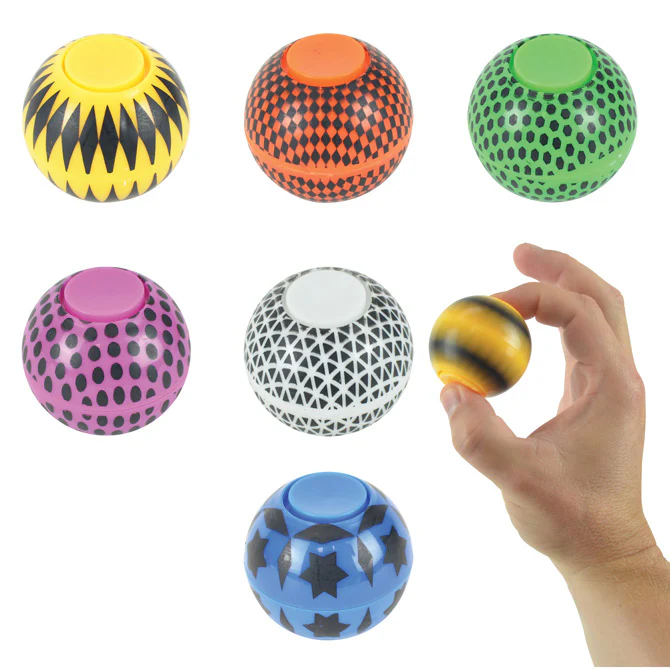 Fidget Spinner Balls Series #2 in 2" Capsules Self Vending Toys - Image 2