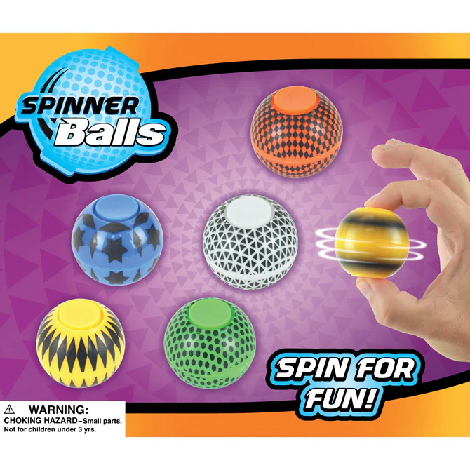 Fidget Spinner Balls Series #2 in 2" Capsules Self Vending Toys - Image 4
