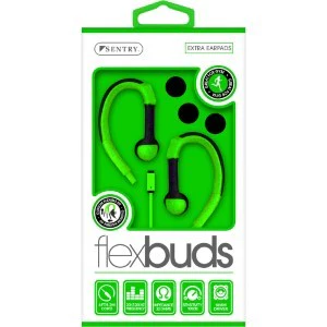 Flexbuds Wired Earbuds with Mic- Green (1ct.) - Image 4