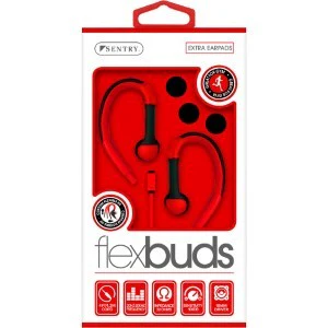 Flexbuds Wired Earbuds with Mic-Red (1ct.) - Image 2