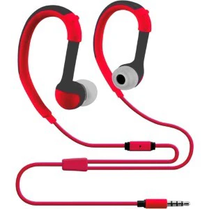 Flexbuds Wired Earbuds with Mic-Red (1ct.) - Image 4