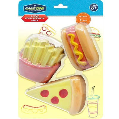 Food Sidewalk Chalk 3pk (12pcs)