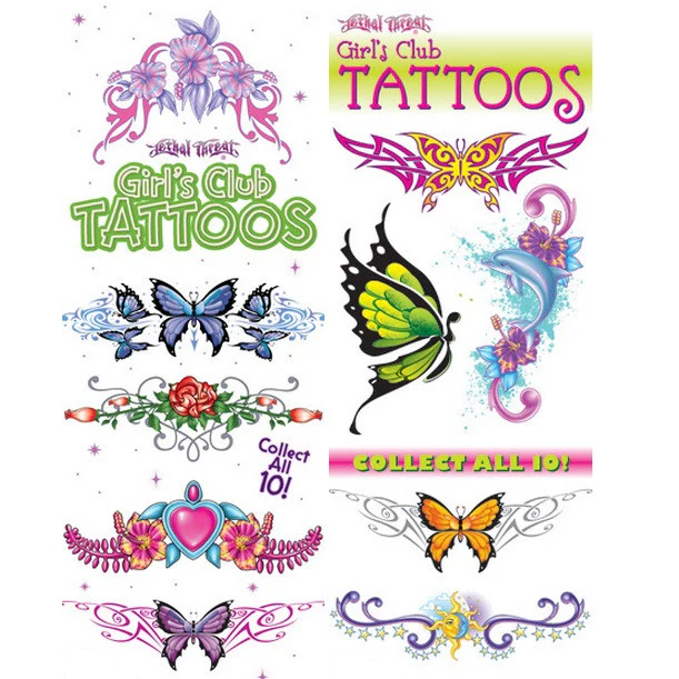Girls Club Temporary Tattoos - Image 2