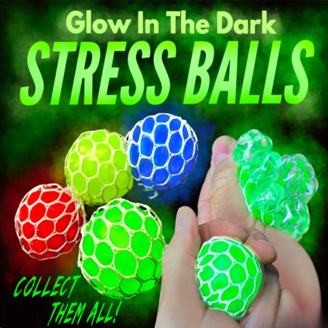 Glow in the Dark Stressballs 2" Capsules