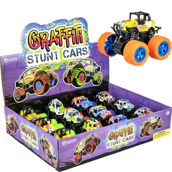 Graffiti Stunt Car 3.5in Asst (12pcs)