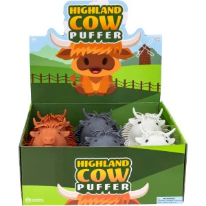 Highland Cow Puffer 9.5in Asst (6pcs) - Image 2