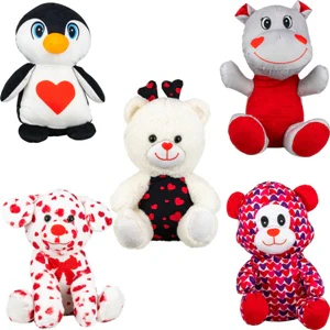 Jumbo 100% Generic 12in Valentines Plush Kit (40 pcs) - Image 2