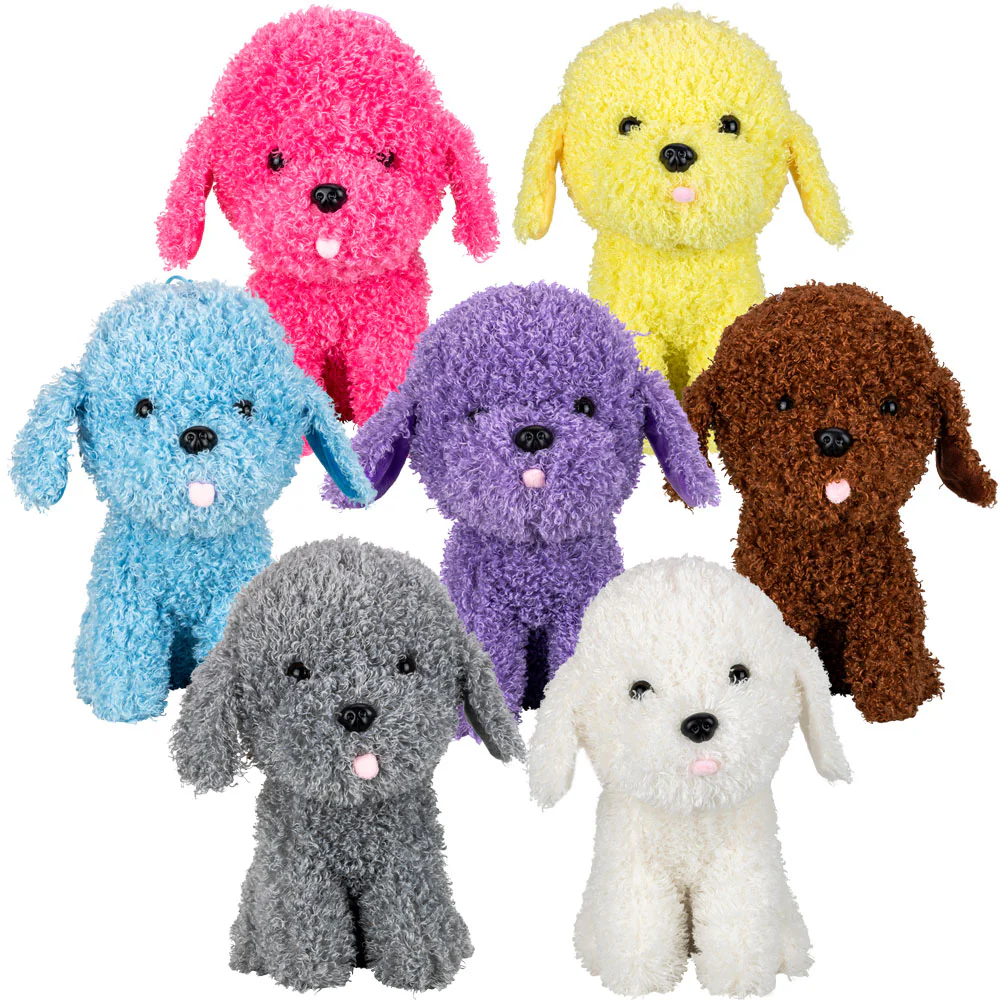 Jumbo Fluffy Poodle (14") Plush Asst