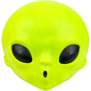 Jumbo Squishy Alien Head 8in with GID Eyes - Image 2