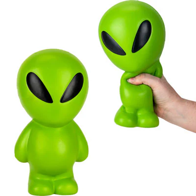 Jumbo Squishy Green Alien 11.5in (1ct.)